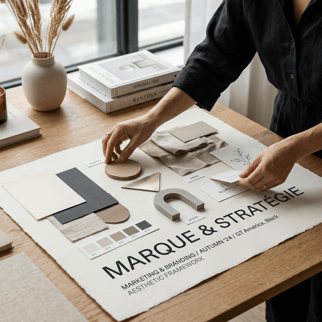 Brand strategy materials for a distinctive visual identity