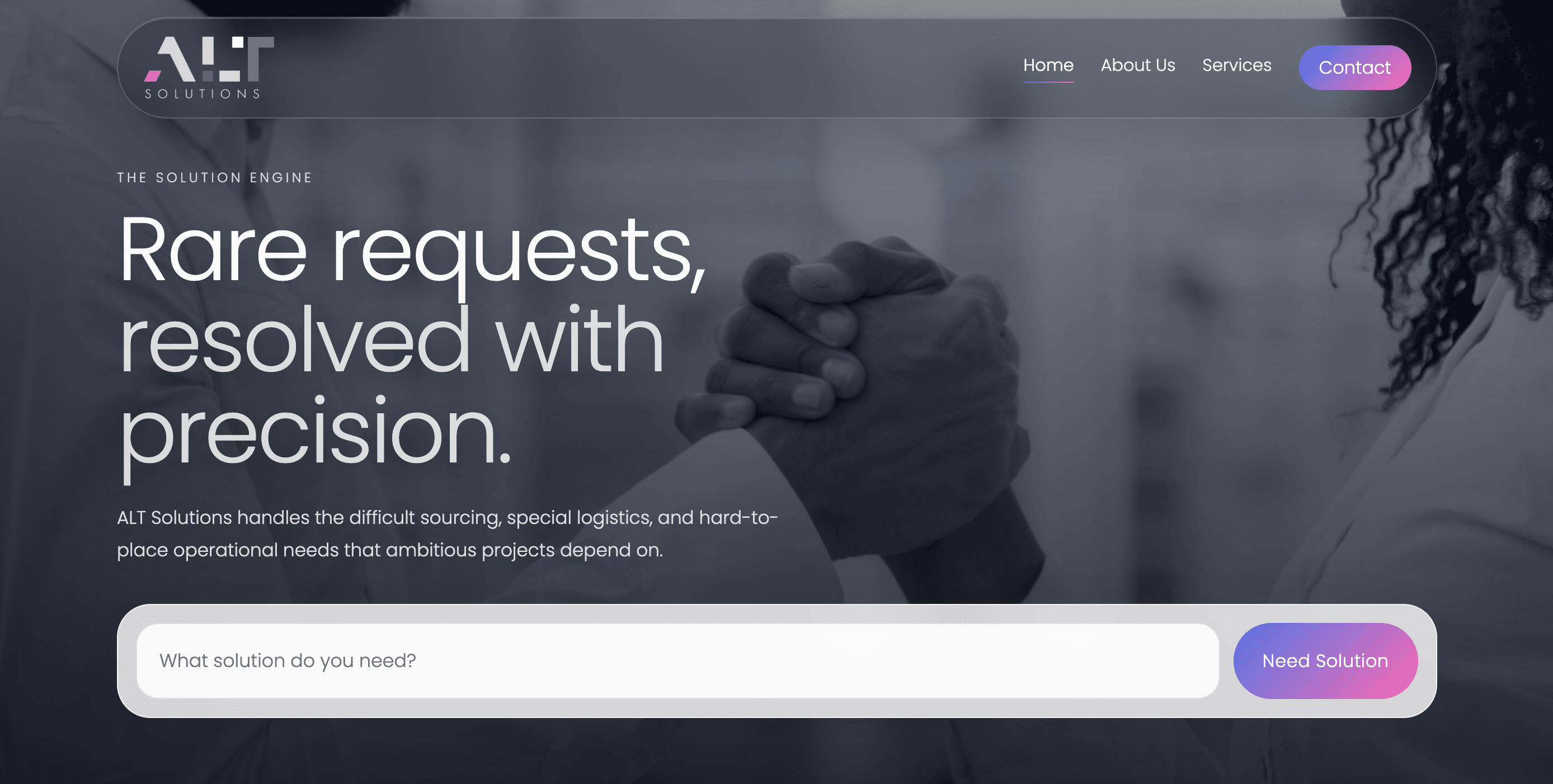 ALT Solutions website design