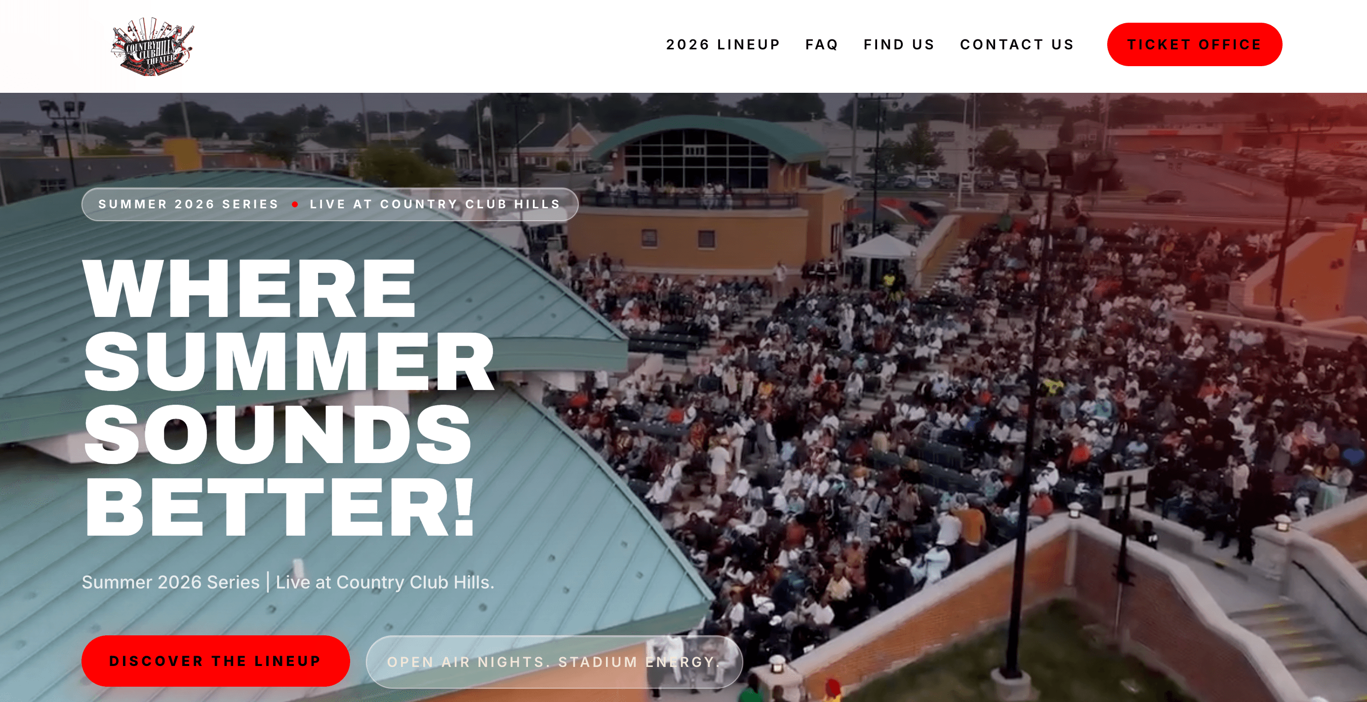 CC Hills Theatre website design
