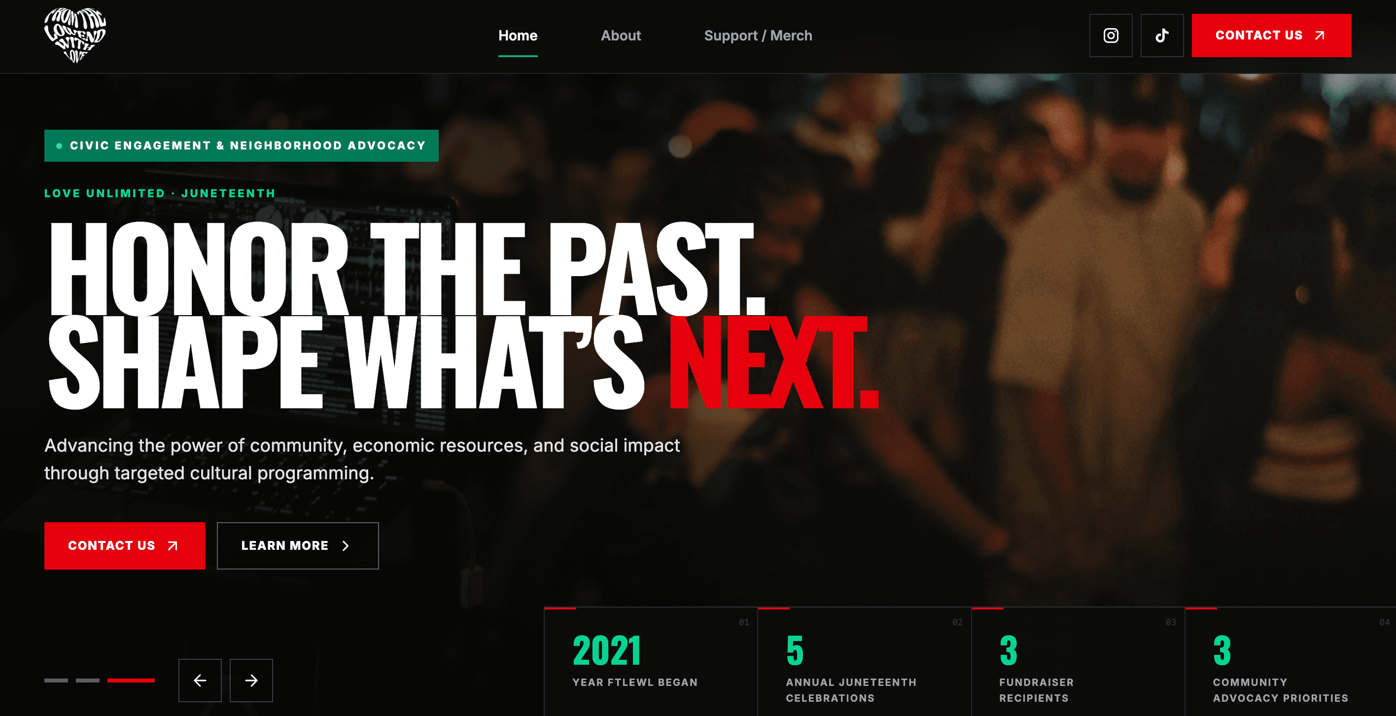From The Low End With Love website design