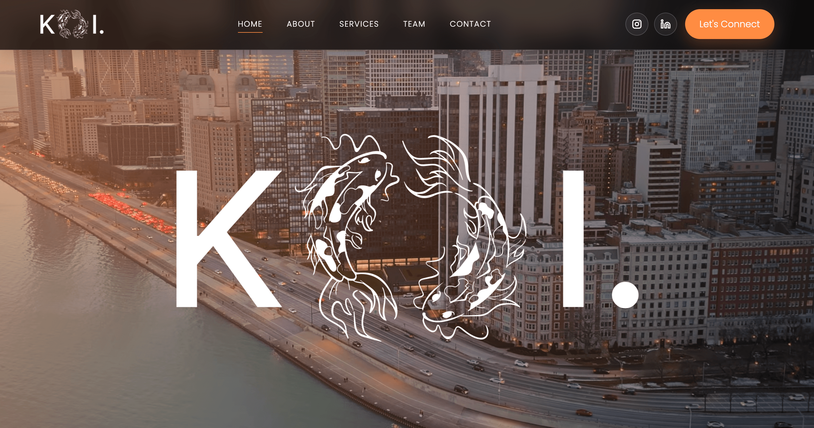 Koi Inc. website design