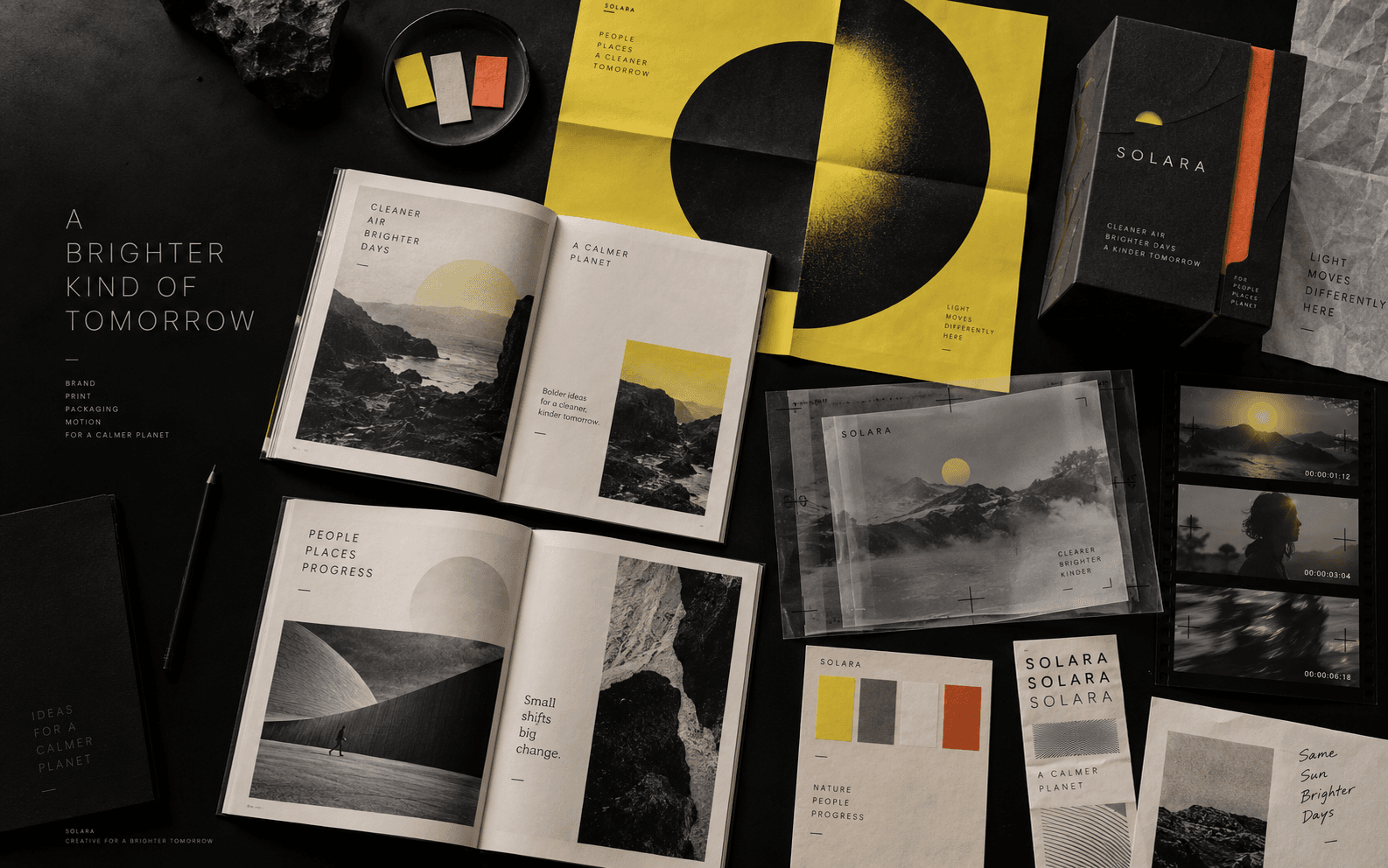 A complete luxury visual identity and graphic design system