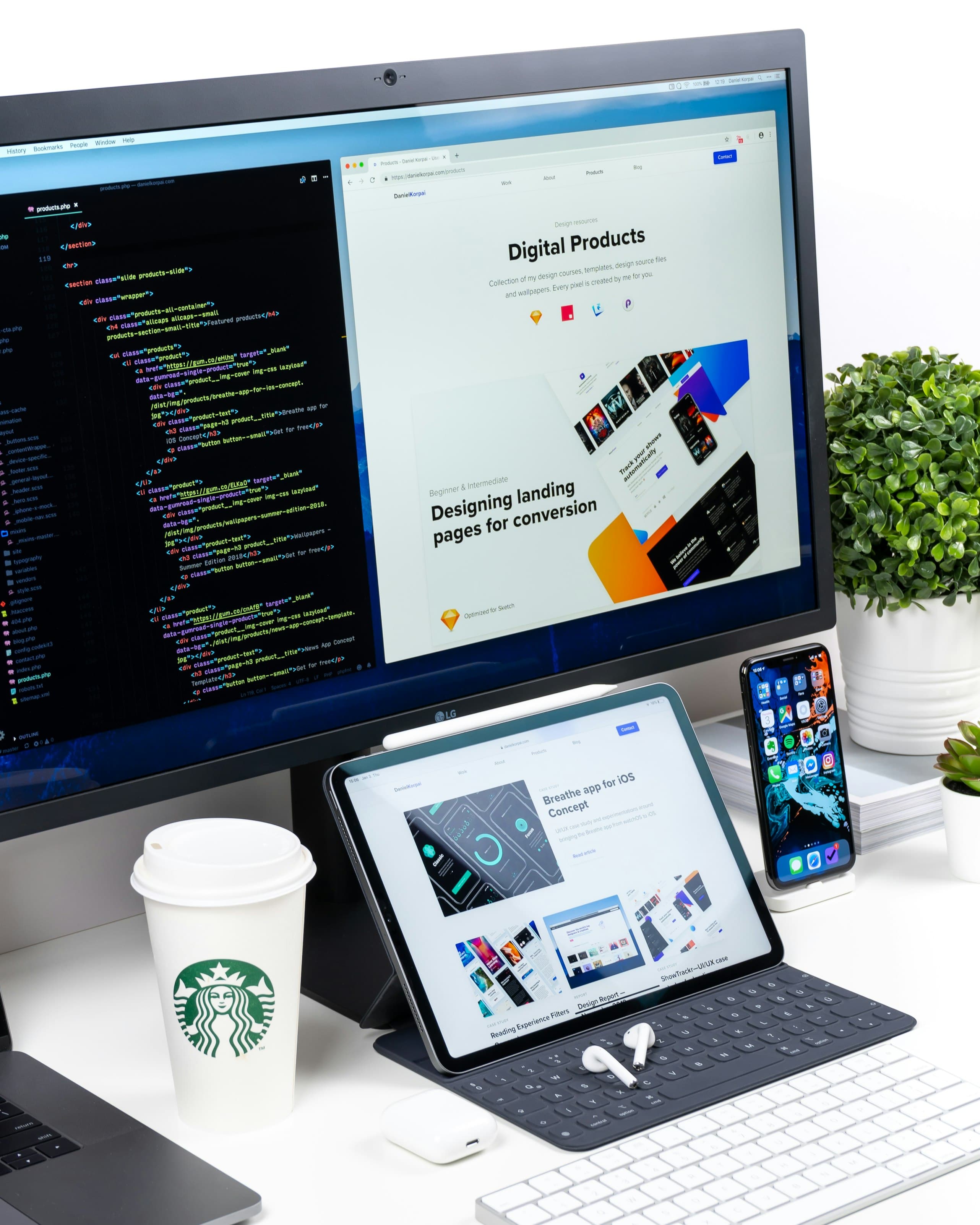 High-performance website design across desktop and mobile screens