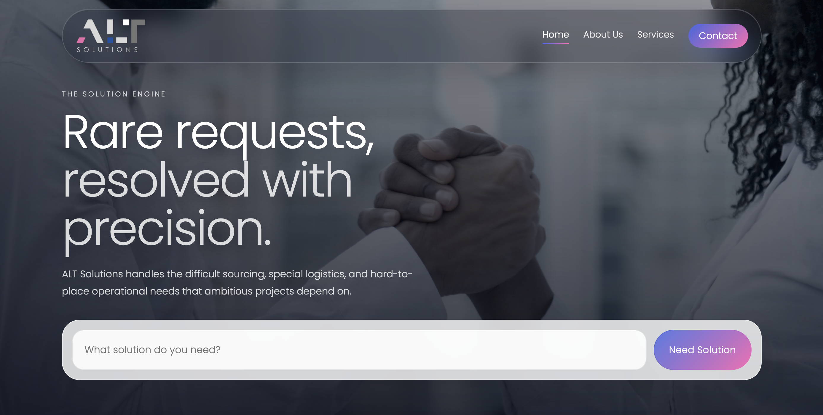 ALT Solutions website design