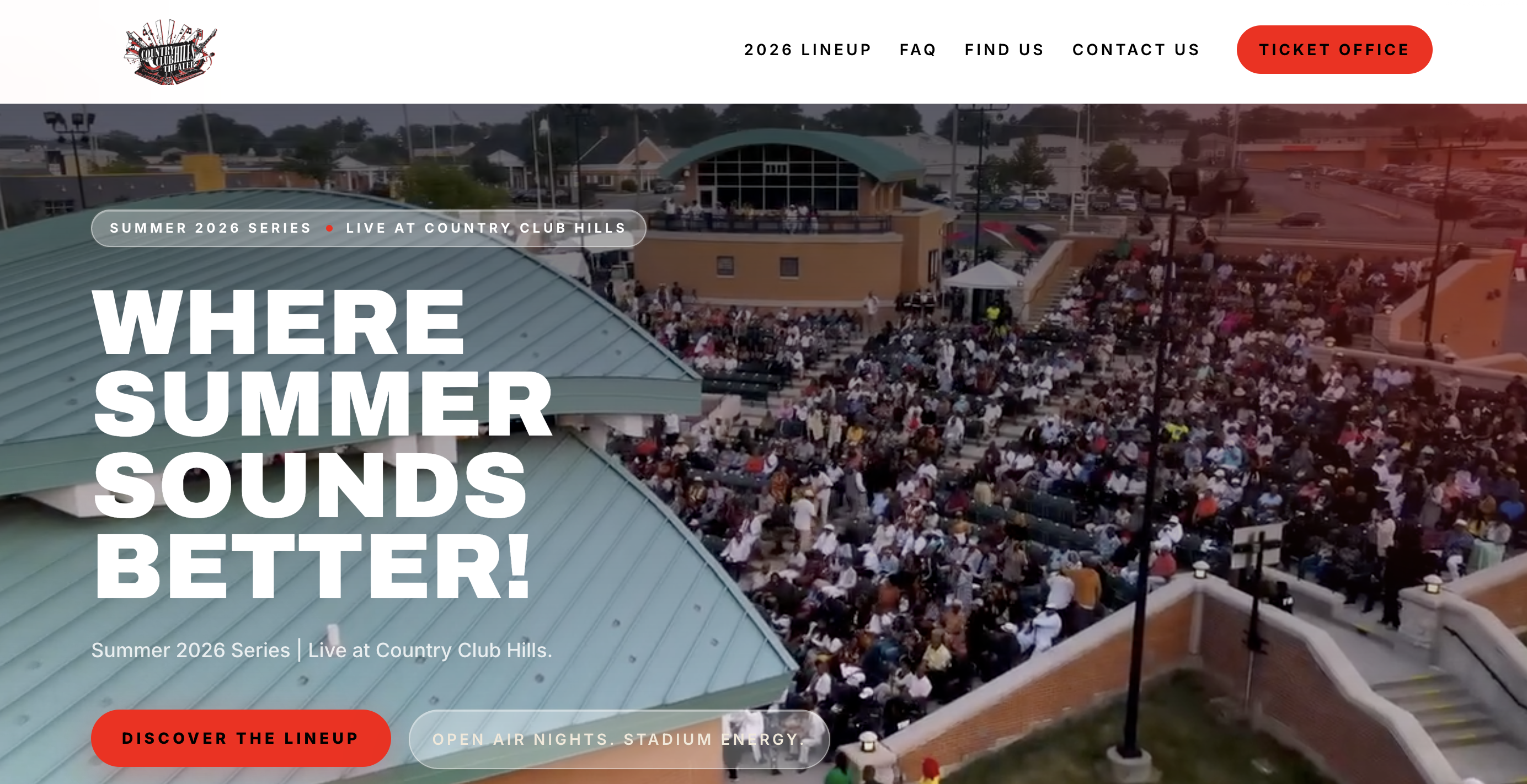 CC Hills Theatre website design