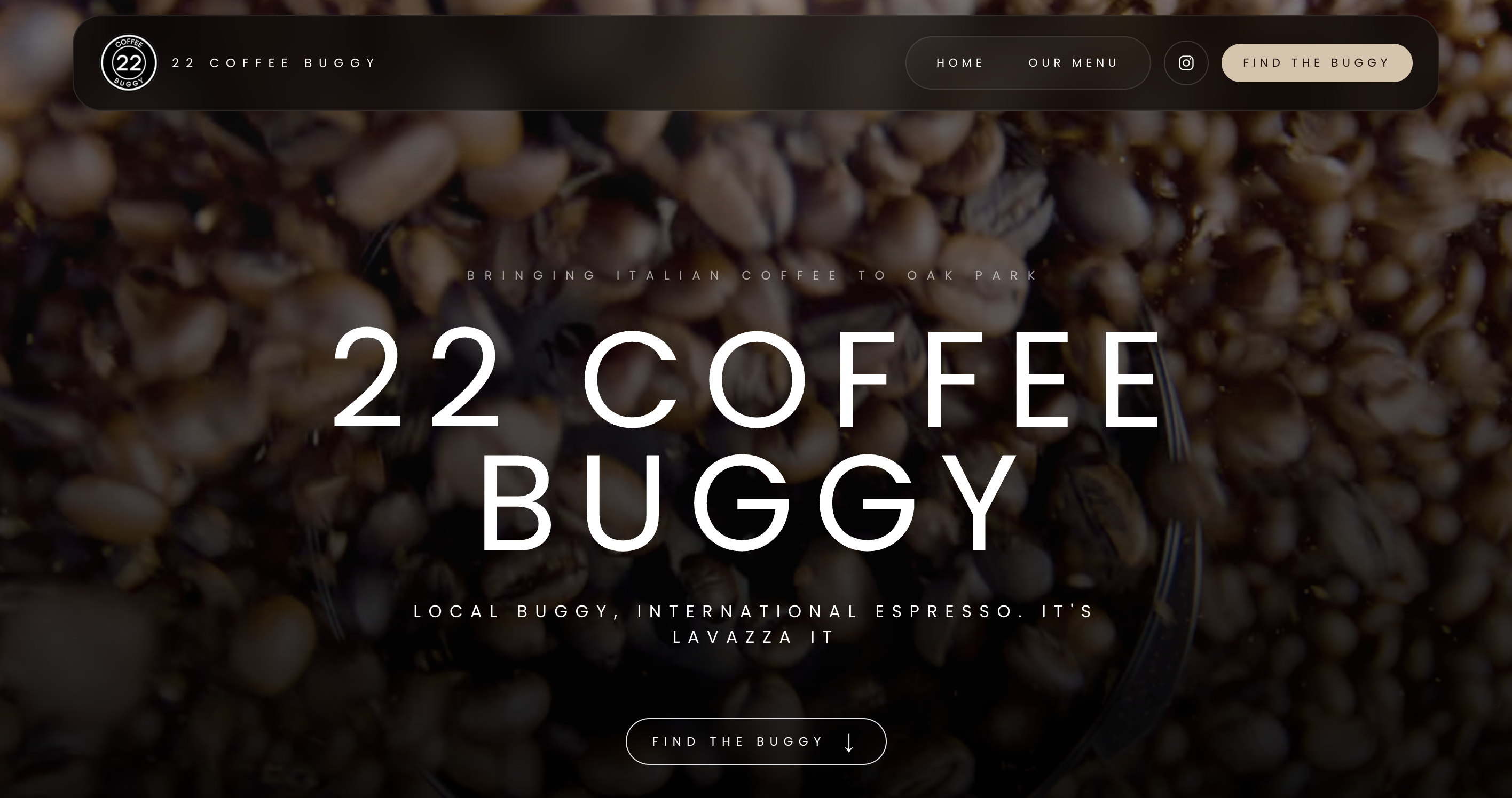 22 Coffee Buggy website design