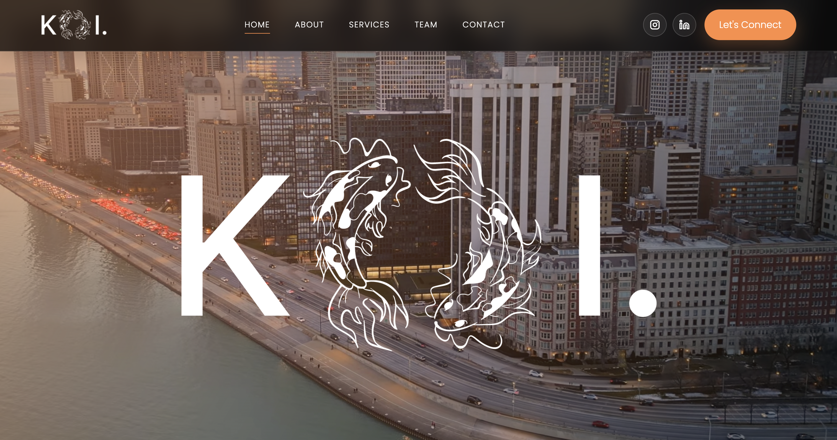 Koi Inc. website design